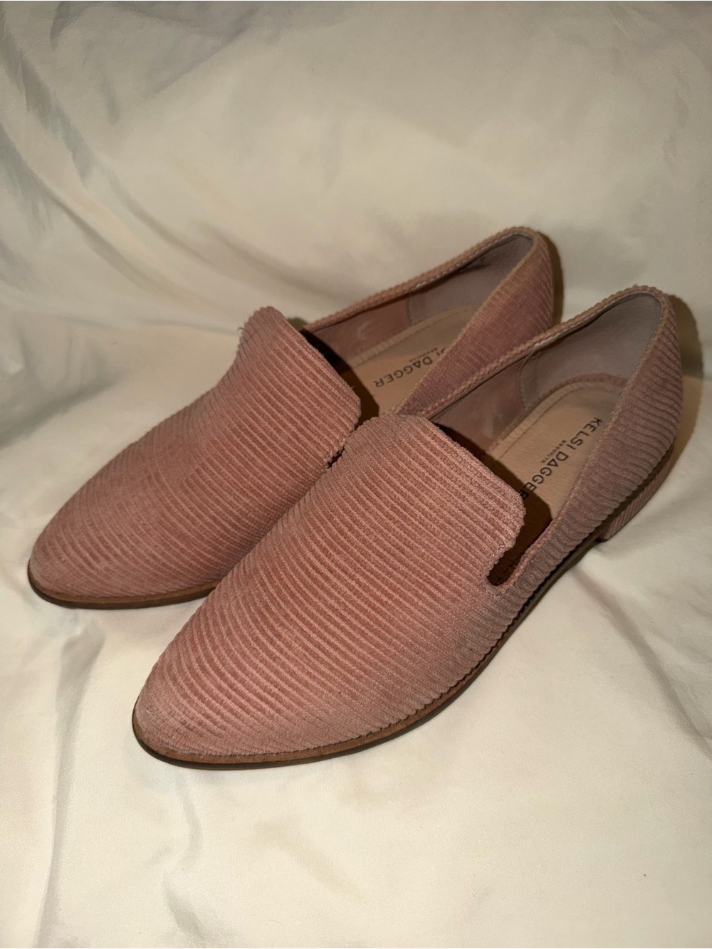 Kelsi Dagger‎ Blush Pink Arbor Corduroy Slip-On Loafers